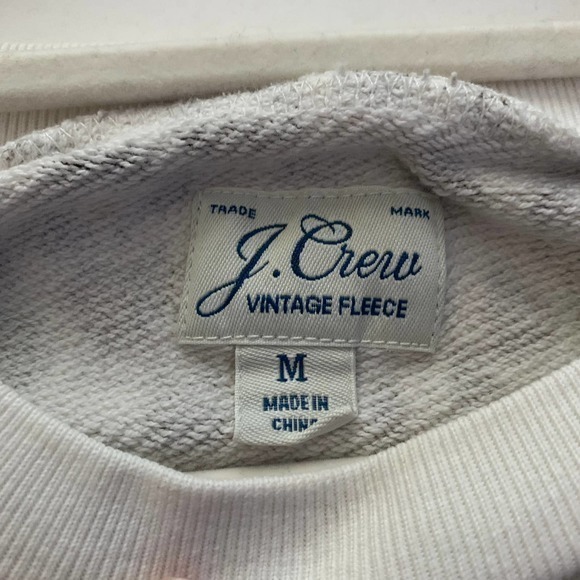 J. CREW Black & White Animal Print Fleece‎ Pullover Sweatshirt - Picture 7 of 7